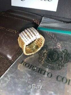 Roberto Coin 18K Primavera Ring 11.9 Grams With 80 Round Brilliant Cut Diamonds