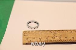 Roberto Coin 18K White Gold Pois Moi Band Ring Size 6 1/2 4.45 Grams