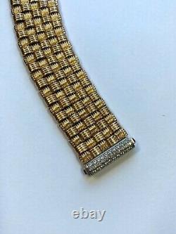 Roberto Coin 18K Yellow Gold Diamond Bracelet! 86.6 gram