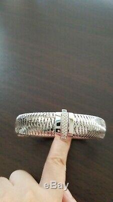 Roberto Coin 18k Diamond. 08ct 29 grams Primavera Bracelet