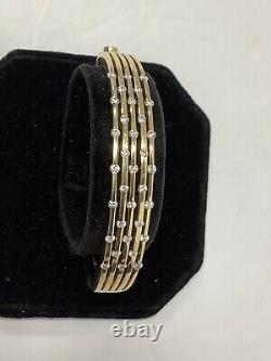 Roberto Coin. 18k Yellow Gold Bracelet. Diamonds 46.8 Grams. Signed