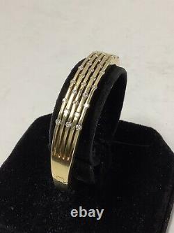 Roberto Coin. 18k Yellow Gold Bracelet. Diamonds 46.8 Grams. Signed