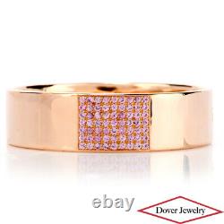 Roberto Coin Diamond 2.53ct Pink Sapphire 18k Rose Gold Bangle Bracelet 46 Grams