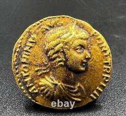 Roman Gold Coin 17 k 4 Grams Jewelry Necklace Pendant Collectables