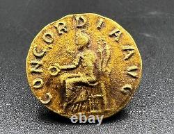 Roman Gold Coin 17 k 4 Grams Jewelry Necklace Pendant Collectables