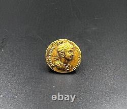 Roman Gold Coin 17 k 4 Grams Jewelry Necklace Pendant Collectables