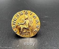 Roman Gold Coin 17 k 4 Grams Jewelry Necklace Pendant Collectables