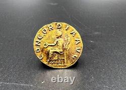 Roman Gold Coin 17 k 4 Grams Jewelry Necklace Pendant Collectables