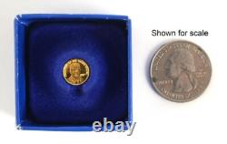 Ronald Reagan Proof Columbia Mint 24k Gold Coin Medal 1981 In Box With COA C1