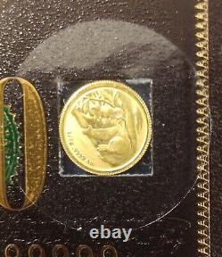 Royal Australia Mint Mini Money Koala. 9999 Gold Frosted Only 5,000 produced