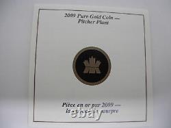 Royal Canadian Mint 35 Grams Pure Gold $350 Pitcher Plant Coin with Box & COA