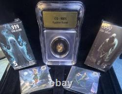 SILVER & GOLD? 4 Pan Silver 5 Gram Boxes & 1 Graded 1/200 Egyptian Gold Coin