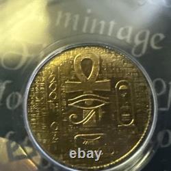 SILVER & GOLD? 4 Pan Silver 5 Gram Boxes & 1 Graded 1/200 Egyptian Gold Coin