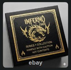 SPECIAL INFERNO FINDS BOX COMES With ALL INFERNO FINDS ITEMS AND 1 SPECIAL ITEM