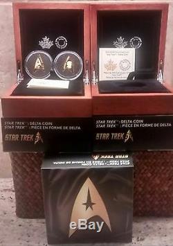 STAR TREK DELTA SHAPED COIN $200 2016 16.20grams Pure Gold Proof. Mint Sold Out