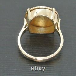 STUNNING 14K YG LADIES DOS Y MEDIO GOLD COIN RING SZ 7 A17089 6.00 grams