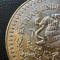 SUPERB GEM BU 1981 Mexico Mo Libertad Onza 1/2 Oz. 999 Gold Oro Puro Coin