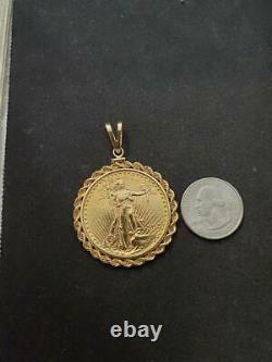 Saint Gaudens 20 Dollar Gold Coin Pendant Weights 40.2 Grams