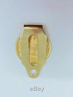Saint Gaudens. 900 Gold Coin Money Clip 14K Yellow Gold 45.4 Grams