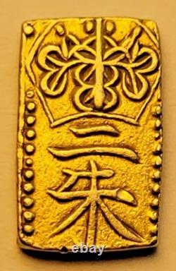 Samurai Gold 1832-1858, Tempo Era, Gold Nishu-Kin, 1.65 Grams