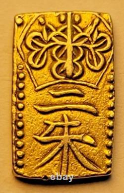 Samurai Gold 1832-1858, Tempo Era, Gold Nishu-Kin, 1.65 Grams