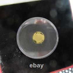 Scarce 999 0.5 Grams Gold Coin, Cougar, Pobjoy Mint, Coa & Box, Sierra Leone $4