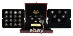 Set Of 28 Various Countries Proof Commemorative 0.5gram. 999 Fine Gold Coins