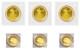 Set Of 3 2025 Cook Islands St. Gaudens $5 Gold $5 Coins. 9999 24k