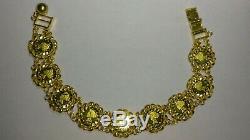 Solid 18k gold beautiful 13mm coin bracelet 16.58 grams 6.5 long