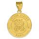 Solid Us Navy Solid Gold Coin Pendant