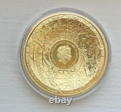 Solomon Islands 40 gram 9999 Pure Gold & 50g Silver Coin Limited Edition COA