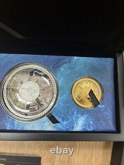 Solomon Islands 40 gram 9999 Pure Gold & 50g Silver Coin Limited Edition COA