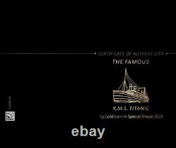 Solomon Islands Titanic Gold Coin (Mint Condition only 999 made)