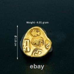 South Asia Punch Marked Antique Gold Coin 6th Century BC 4 grams