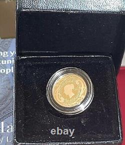 Sovereign Gold bullion coin VICTORIA Regina Elizabeth II 1/4 Sov New Zealand