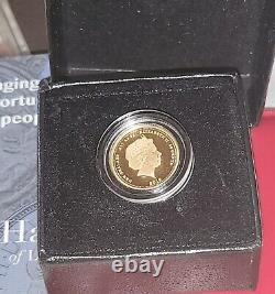 Sovereign Gold bullion coin VICTORIA Regina Elizabeth II 1/4 Sov New Zealand