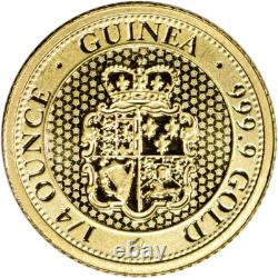 St Helena Gold Rose Crown Guinea 1/4 oz £25 BU Random Date
