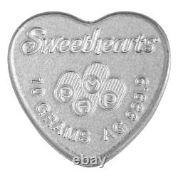 Sweethearts Candy 30 gram Silver PAMP Suisse 3-Heart Set (2023)