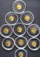 Tube Of 10 24k Pure Gold American Eagle Flag Coin. 999 Fine Gold Bullion Round