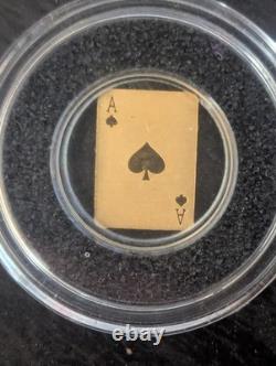 TWO Republic of Palau 1/2 gram $1 Gold Coin Ace Of Hearts & 8 Ball 1 G Total