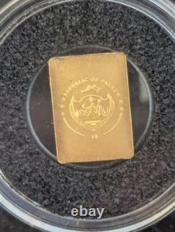 TWO Republic of Palau 1/2 gram $1 Gold Coin Ace Of Hearts & 8 Ball 1 G Total