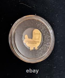 The Chive Republic of Cameroon Dick Butt Legal Tender 1/2 Gram Gold Coin with COA