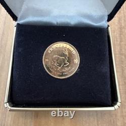 The Columbia Mint Miniature 1980 Krugerrand South Africa Coin 24kt Gold 3 grains