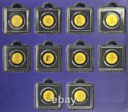 The Most Expensive Coins 10 Coins Complete collection 1/1000 999 Gold
