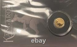 The Perth Mint Kangaroo Gold Coin Half Gram 0.5 /. 9999 Fine 2 Dollars Australia