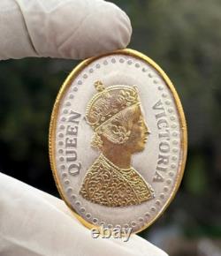 The Royal Queen Victoria 10 Grams Silver Coin 999 Purity Gold Polish CERTIFIED