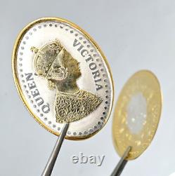 The Royal Queen Victoria 10 Grams Silver Coin 999 Purity Gold Polish CERTIFIED