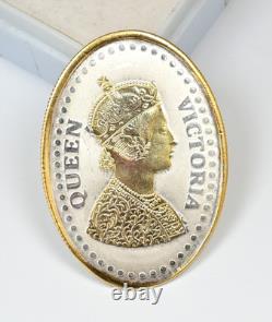 The Royal Queen Victoria 10 Grams Silver Coin 999 Purity Gold Polish CERTIFIED