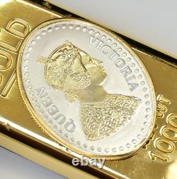 The Royal Queen Victoria 10 Grams Silver Coin 999 Purity Gold Polish CERTIFIED