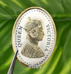 The Royal Queen Victoria 10 Grams Silver Coin 999 Purity Gold Polish CERTIFIED